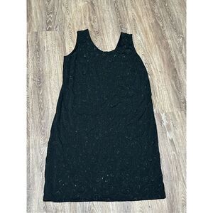 Onyx Nite beaded sheath dress formal 20 2X party cocktail formal